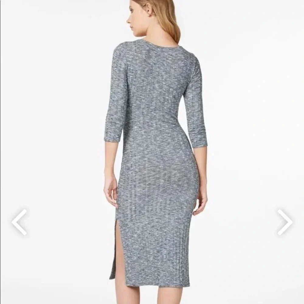 Heather Gray Sweater Dress - Picture 3 of 3